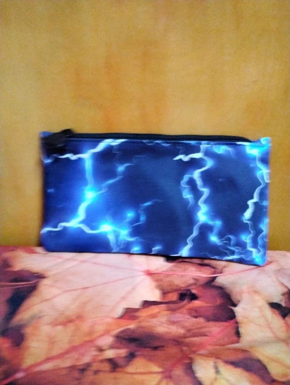 Electric Blue Lightning Backpack, Lunch Bag and Pencil Case Set NWT